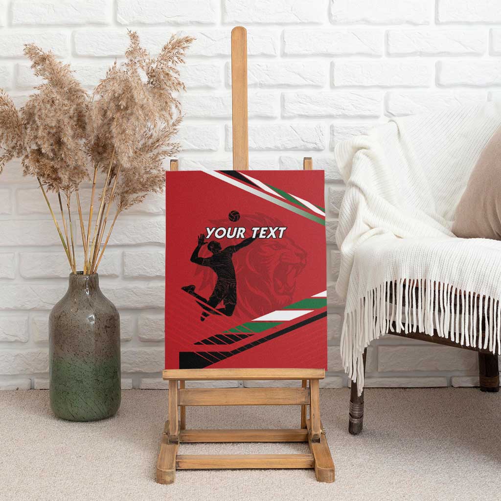 Custom Kenya Volleyball Canvas Wall Art Go Champions