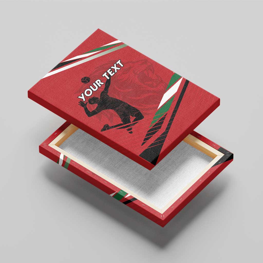 Custom Kenya Volleyball Canvas Wall Art Go Champions