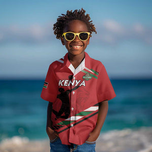 Custom Kenya Volleyball Kid Hawaiian Shirt Go Champions