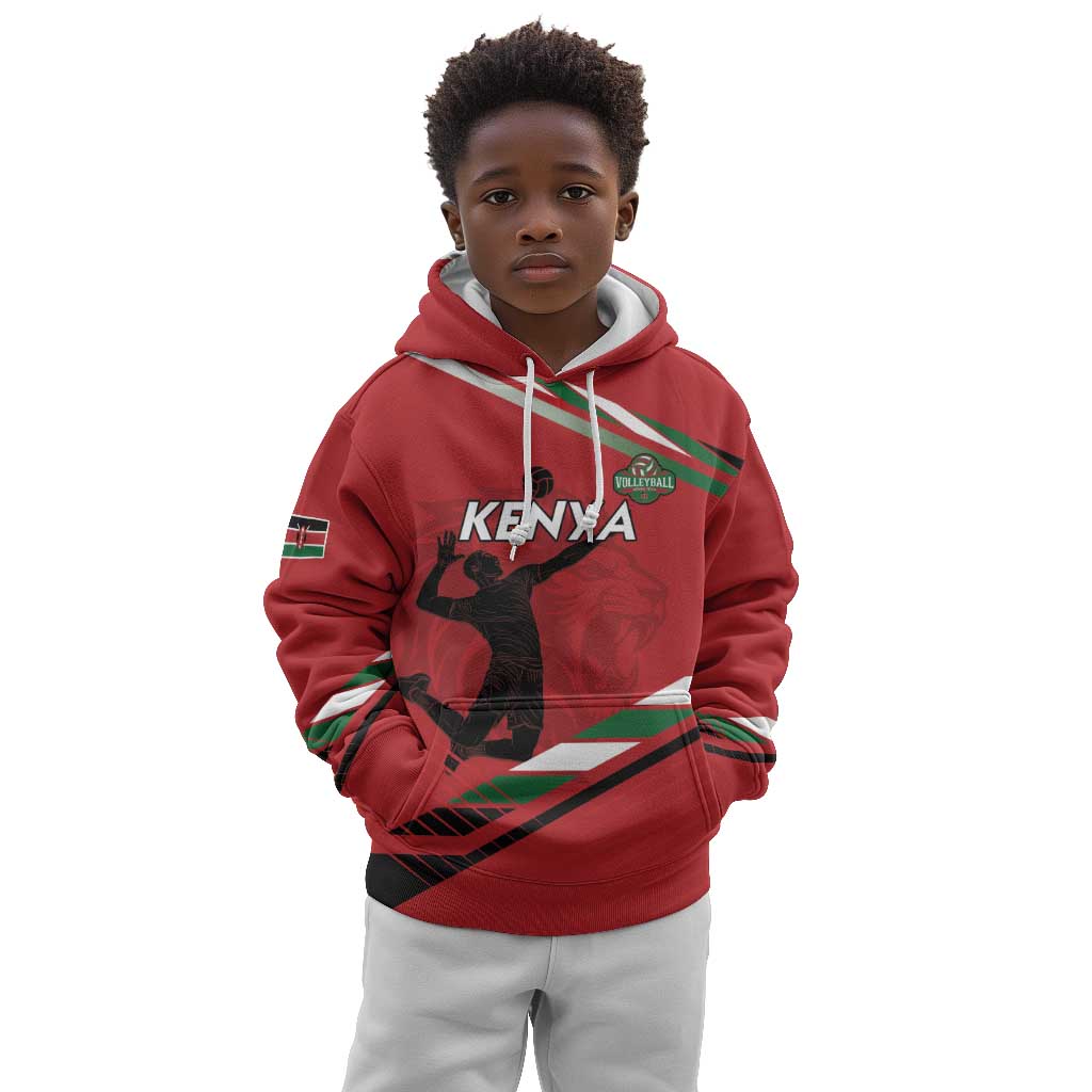 Custom Kenya Volleyball Kid Hoodie Go Champions