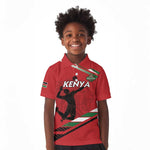 Custom Kenya Volleyball Kid Polo Shirt Go Champions