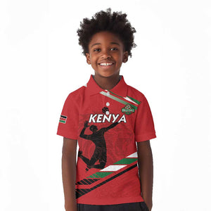 Custom Kenya Volleyball Kid Polo Shirt Go Champions