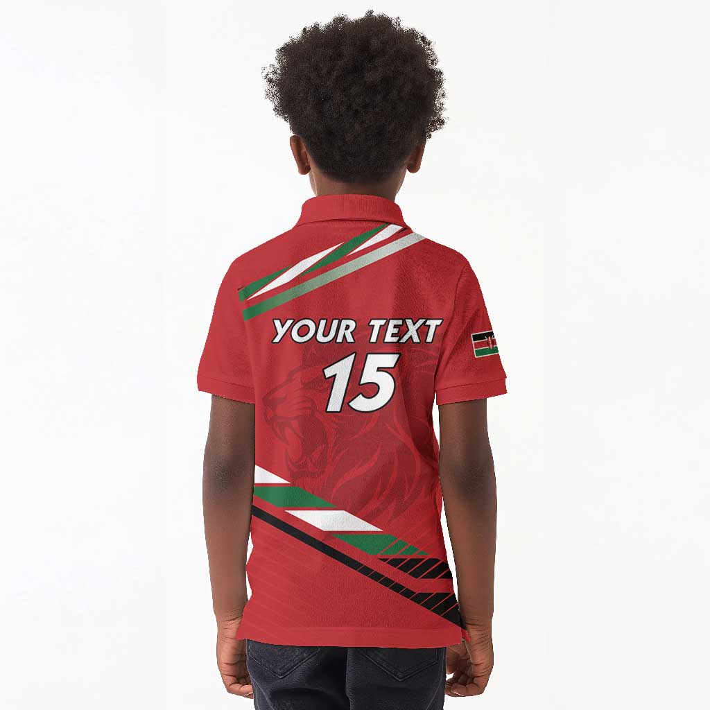 Custom Kenya Volleyball Kid Polo Shirt Go Champions