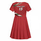 Custom Kenya Volleyball Kid Short Sleeve Dress Go Champions