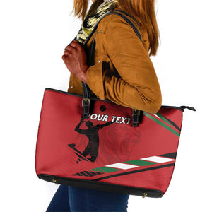 Custom Kenya Volleyball Leather Tote Bag Go Champions