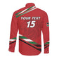 Custom Kenya Volleyball Long Sleeve Button Shirt Go Champions