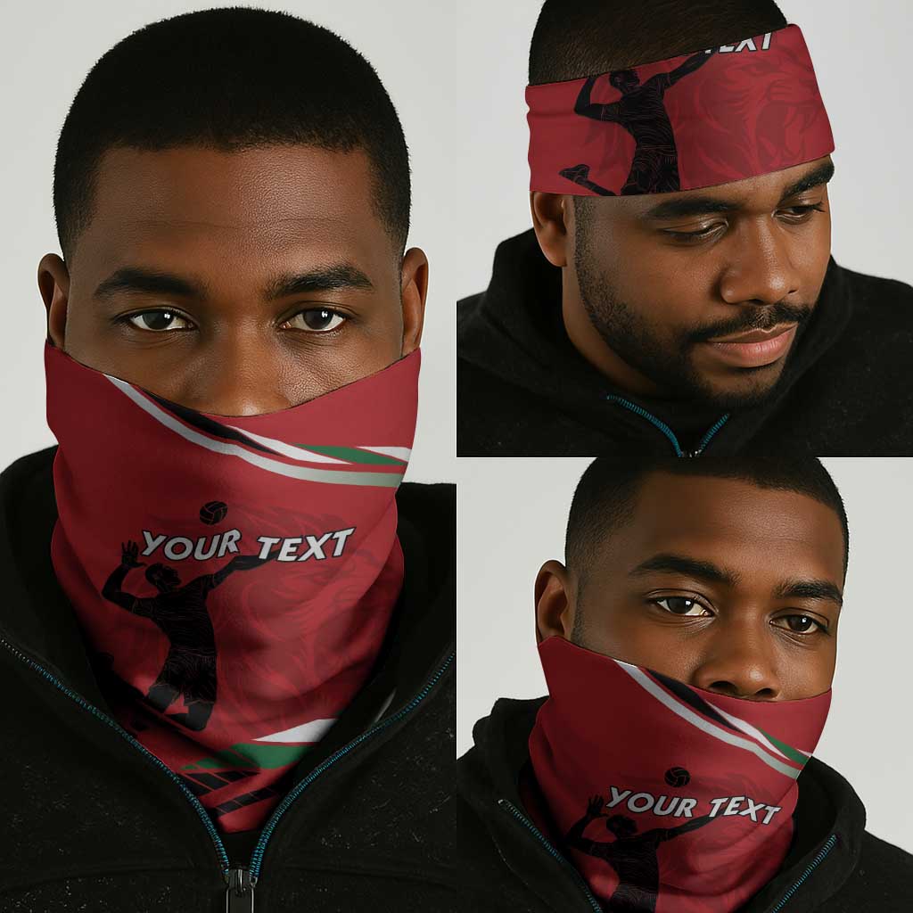 Custom Kenya Volleyball Neck Gaiter Go Champions LT15