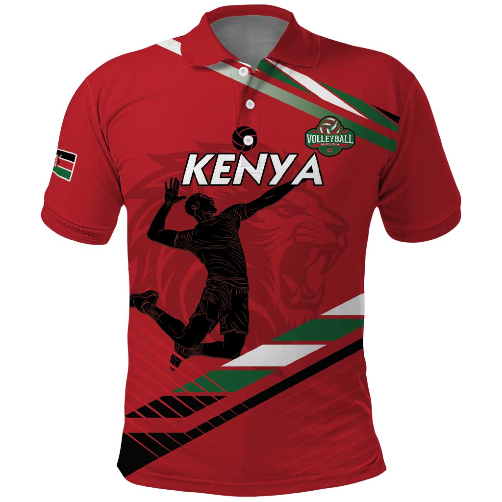 Custom Kenya Volleyball Polo Shirt Go Champions