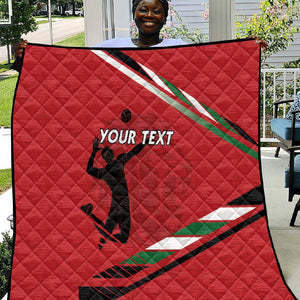 Custom Kenya Volleyball Quilt Go Champions