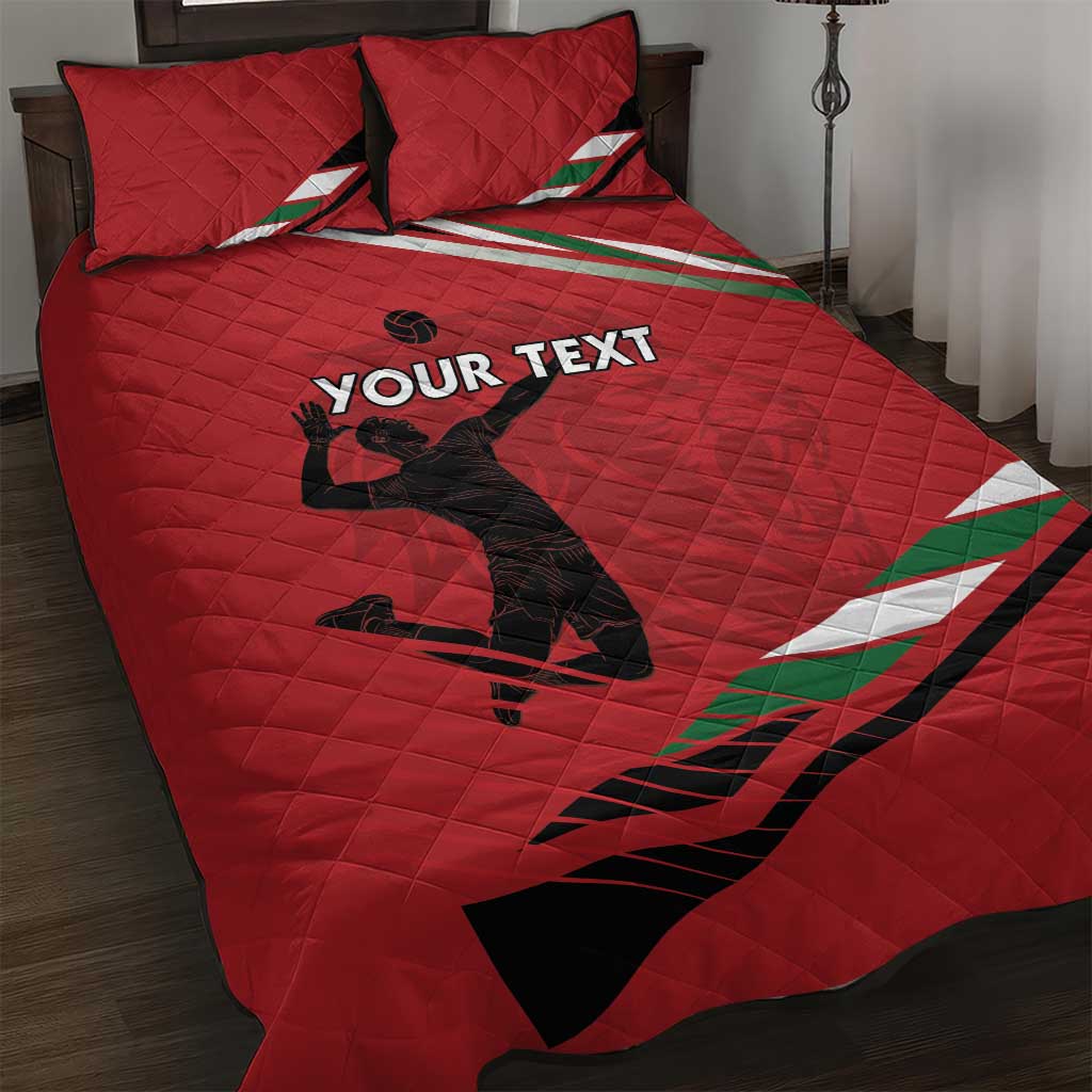 Custom Kenya Volleyball Quilt Bed Set Go Champions