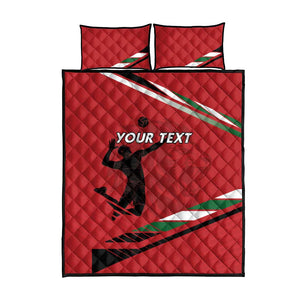 Custom Kenya Volleyball Quilt Bed Set Go Champions