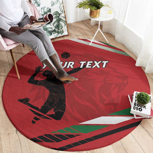Custom Kenya Volleyball Round Carpet Go Champions