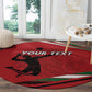 Custom Kenya Volleyball Round Carpet Go Champions