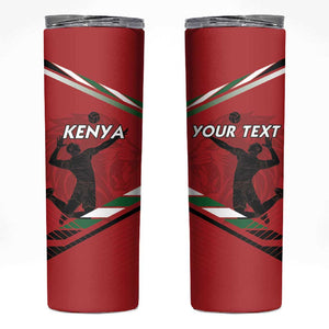 Custom Kenya Volleyball Skinny Tumbler Go Champions