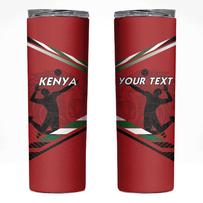 Custom Kenya Volleyball Skinny Tumbler Go Champions