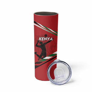 Custom Kenya Volleyball Skinny Tumbler Go Champions