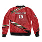 Custom Kenya Volleyball Sleeve Zip Bomber Jacket Go Champions