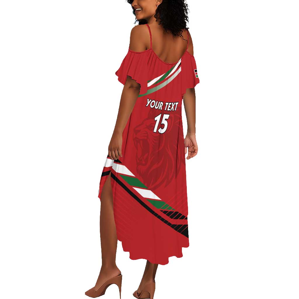Custom Kenya Volleyball Summer Maxi Dress Go Champions
