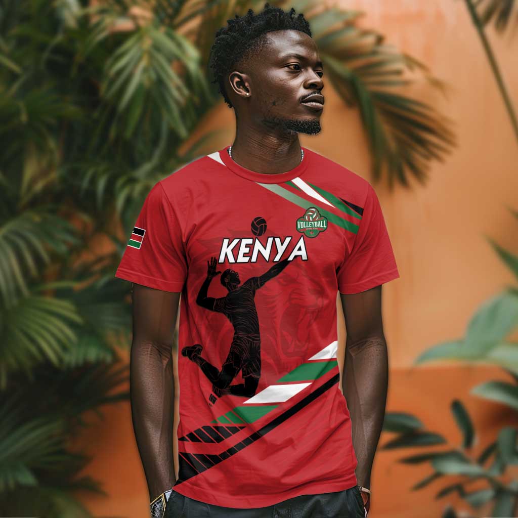 Custom Kenya Volleyball T shirt Go Champions