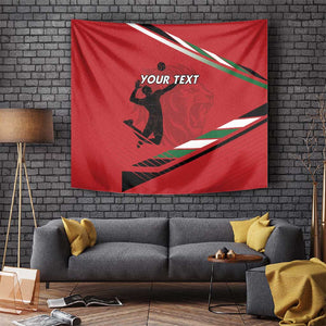 Custom Kenya Volleyball Tapestry Go Champions