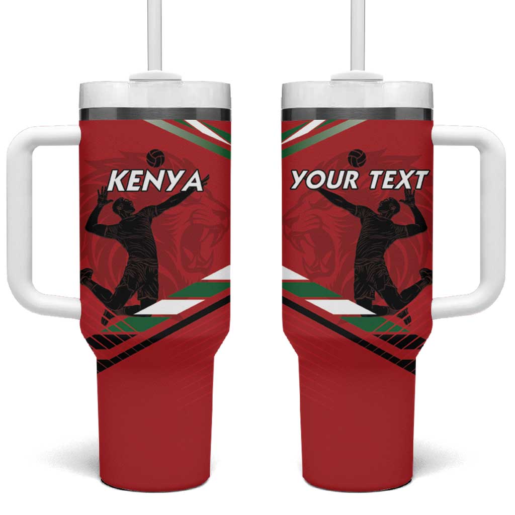 Custom Kenya Volleyball Tumbler With Handle Go Champions