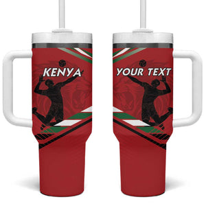 Custom Kenya Volleyball Tumbler With Handle Go Champions