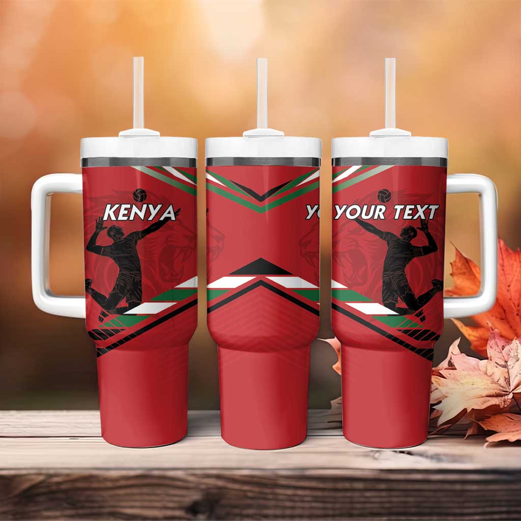 Custom Kenya Volleyball Tumbler With Handle Go Champions