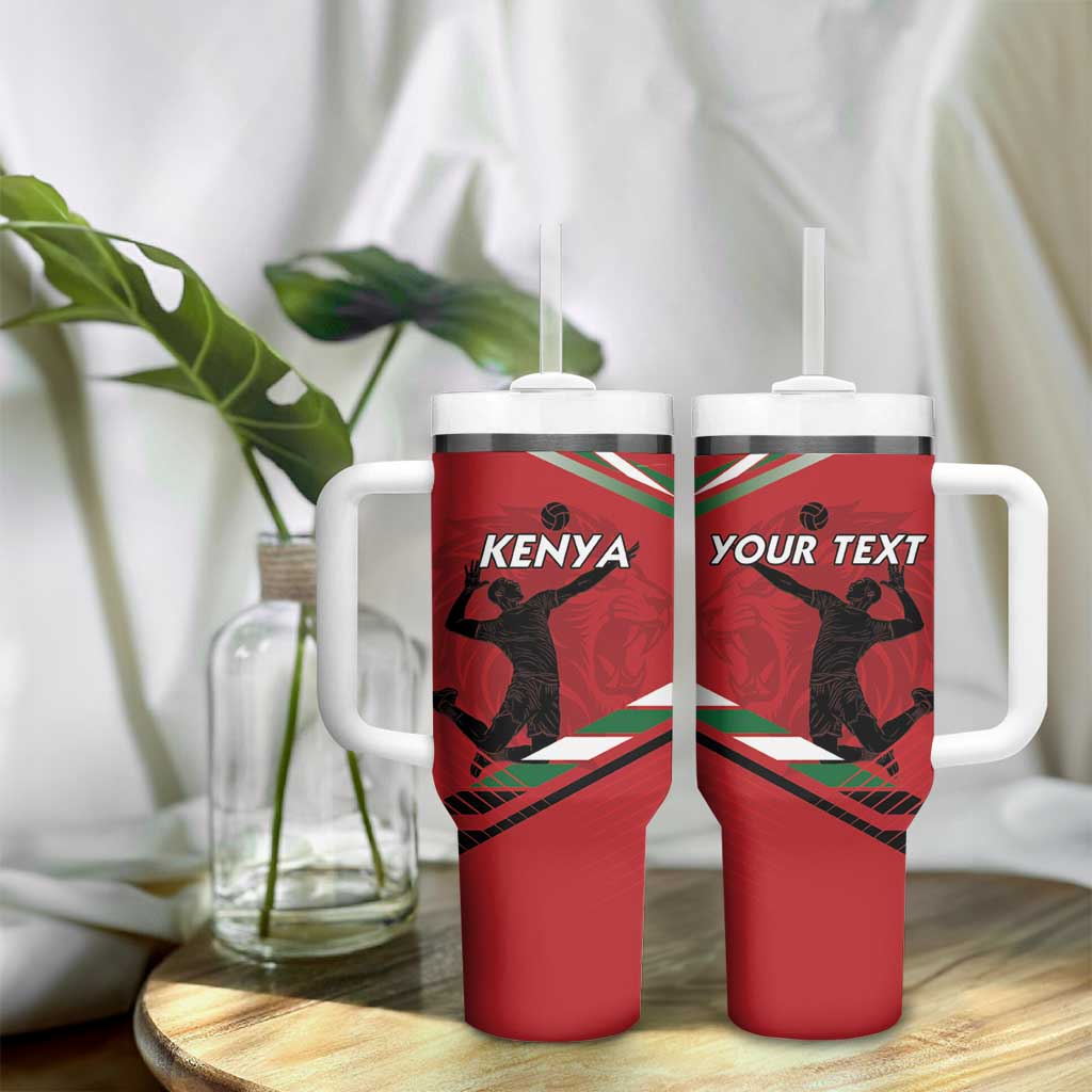 Custom Kenya Volleyball Tumbler With Handle Go Champions