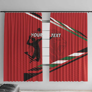 Custom Kenya Volleyball Window Curtain Go Champions