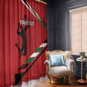 Custom Kenya Volleyball Window Curtain Go Champions