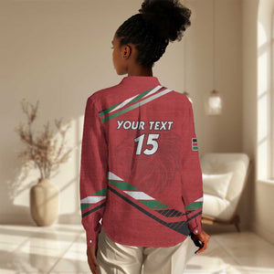 Custom Kenya Volleyball Women Casual Shirt Go Champions