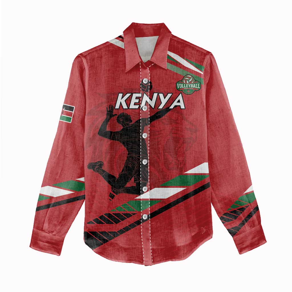 Custom Kenya Volleyball Women Casual Shirt Go Champions