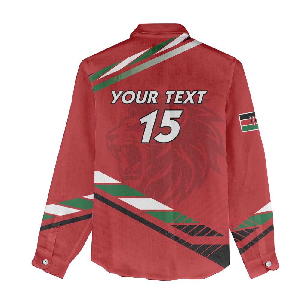 Custom Kenya Volleyball Women Casual Shirt Go Champions