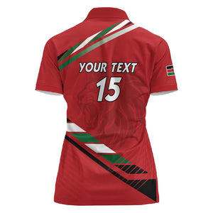 Custom Kenya Volleyball Women Polo Shirt Go Champions
