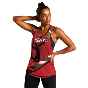 Custom Kenya Volleyball Women Racerback Tank Go Champions