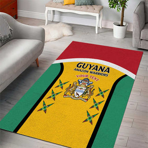 Guyana Cricket Custom Area Rug Go Amazon Warriors Go - African Pride