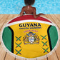 Guyana Cricket Custom Beach Blanket Go Amazon Warriors Go - African Pride