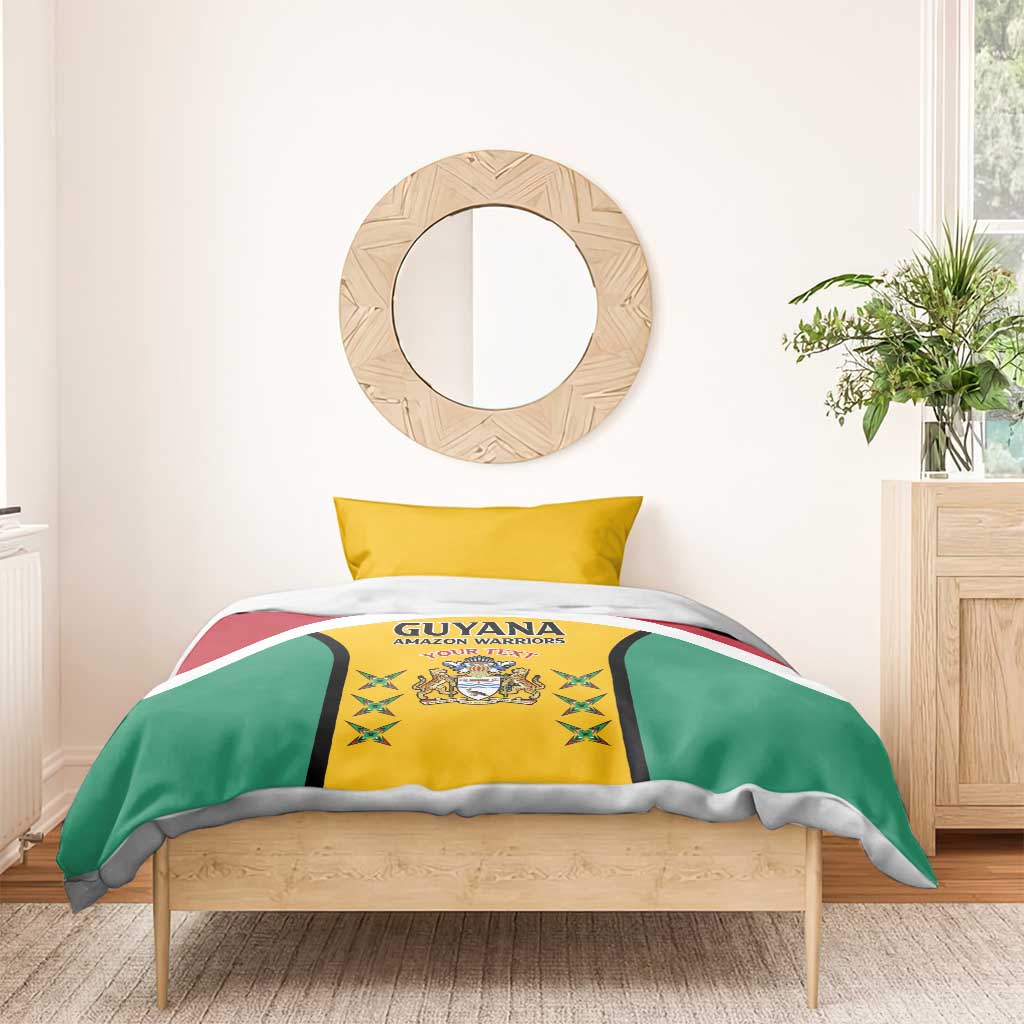 Guyana Cricket Custom Bedding Set Go Amazon Warriors Go - African Pride