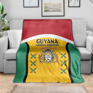 Guyana Cricket Custom Blanket Go Amazon Warriors Go - African Pride