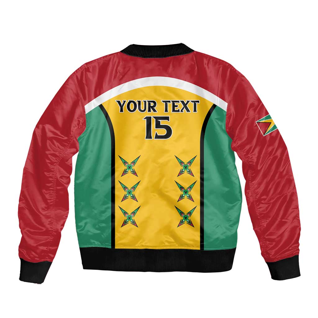 Guyana Cricket Custom Bomber Jacket Go Amazon Warriors Go - African Pride