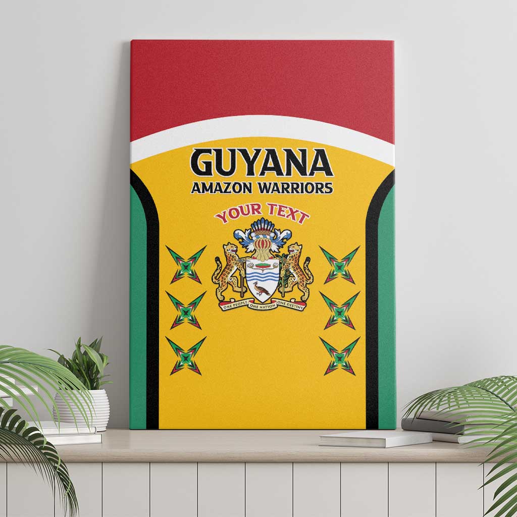 Guyana Cricket Custom Canvas Wall Art Go Amazon Warriors Go - African Pride