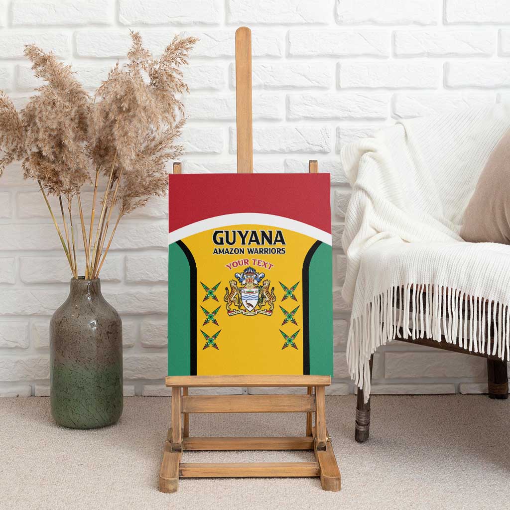 Guyana Cricket Custom Canvas Wall Art Go Amazon Warriors Go - African Pride