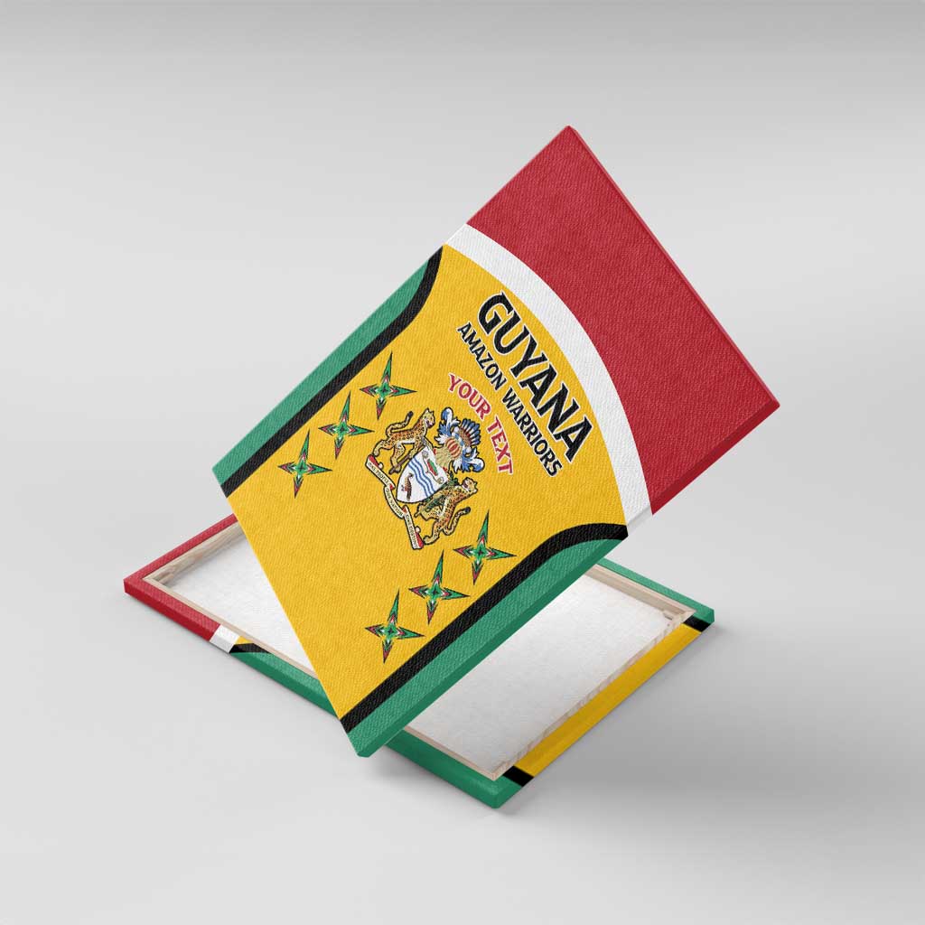 Guyana Cricket Custom Canvas Wall Art Go Amazon Warriors Go - African Pride