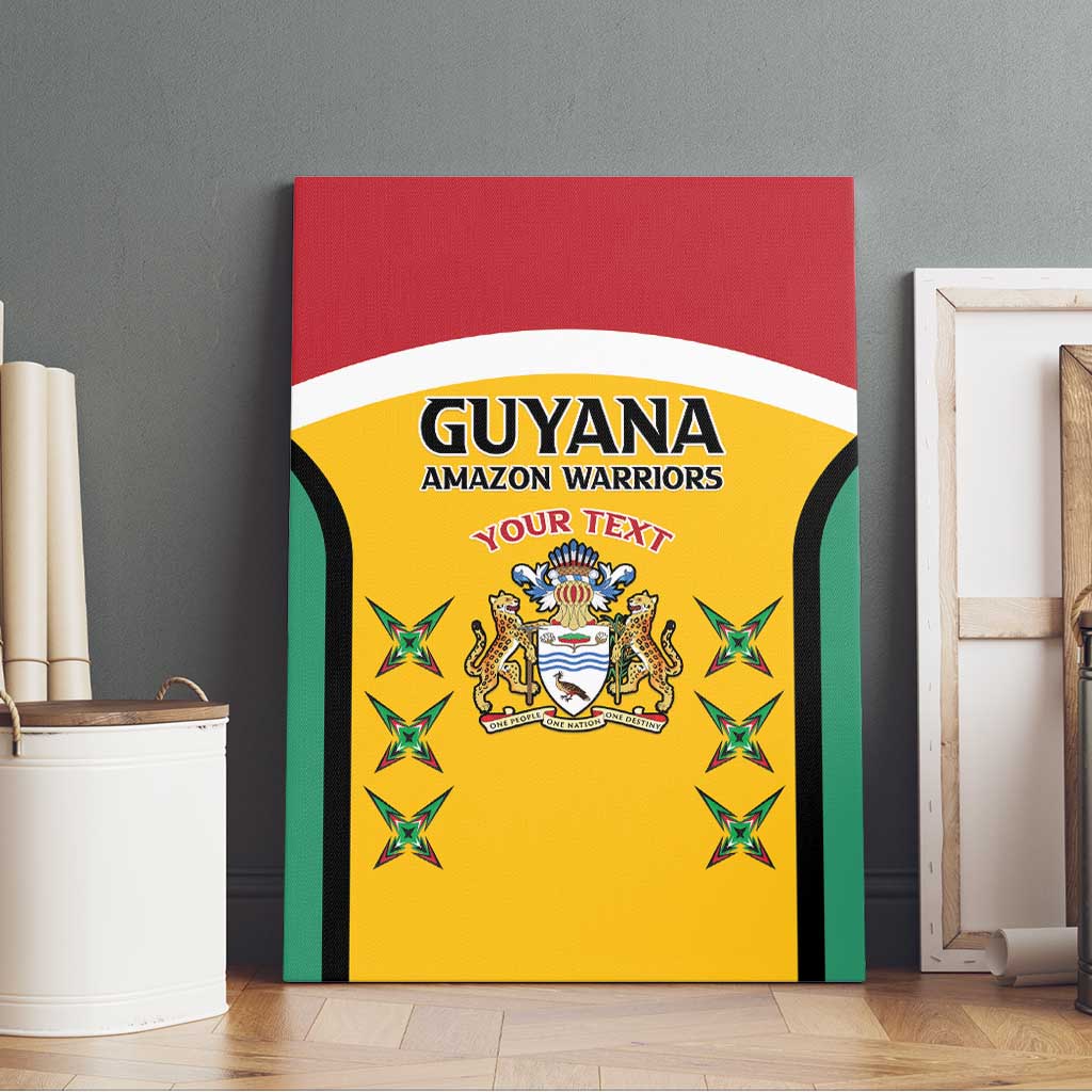 Guyana Cricket Custom Canvas Wall Art Go Amazon Warriors Go - African Pride