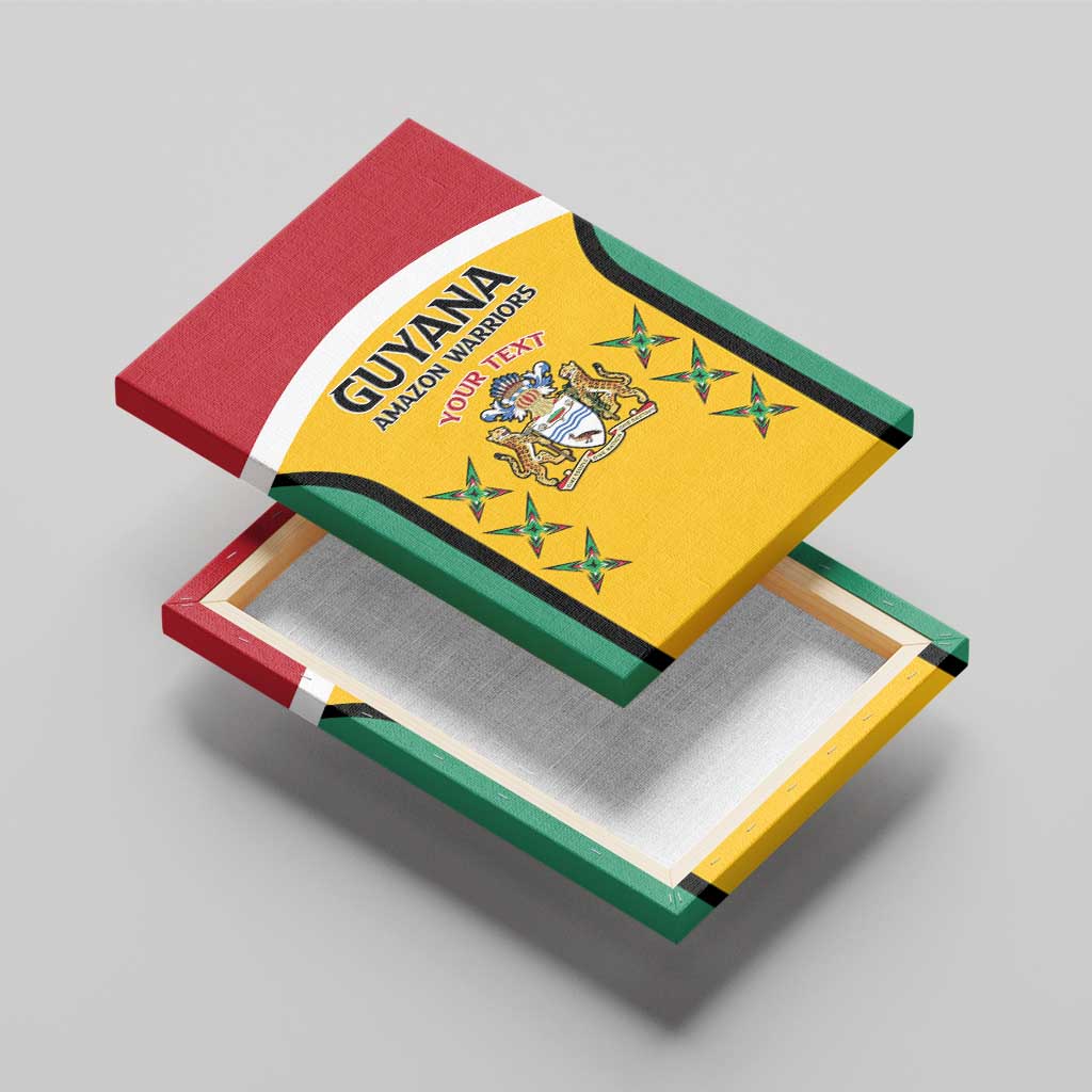 Guyana Cricket Custom Canvas Wall Art Go Amazon Warriors Go - African Pride
