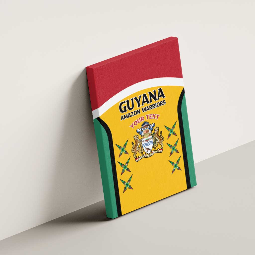 Guyana Cricket Custom Canvas Wall Art Go Amazon Warriors Go - African Pride