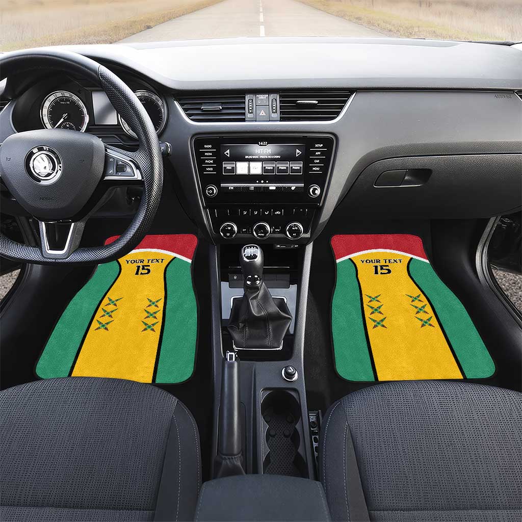 Guyana Cricket Custom Car Mats Go Amazon Warriors Go - African Pride