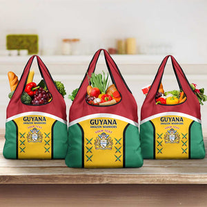 Guyana Cricket Custom Grocery Bag Go Amazon Warriors Go - African Pride