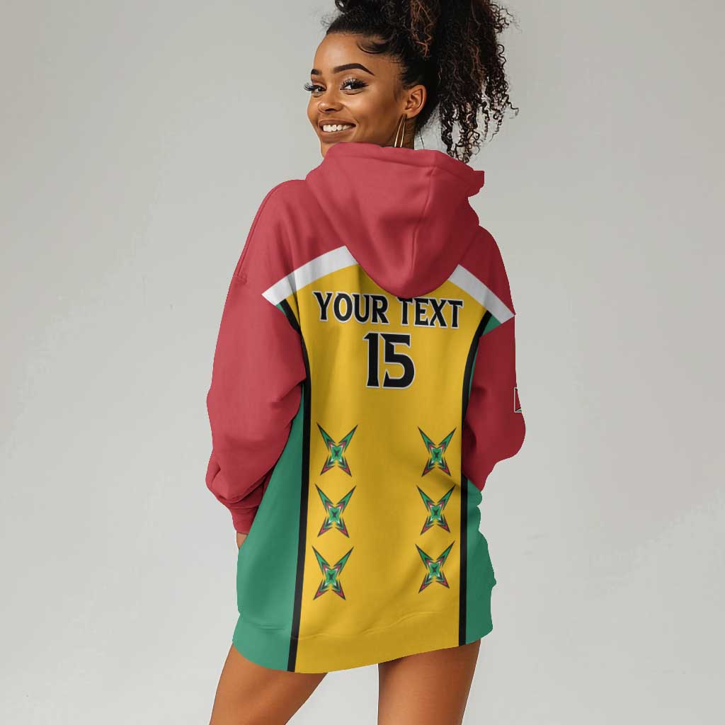 Guyana Cricket Custom Hoodie Dress Go Amazon Warriors Go - African Pride