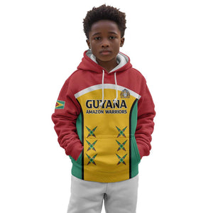 Guyana Cricket Custom Kid Hoodie Go Amazon Warriors Go - African Pride